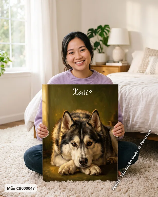 Tranh sơn dầu cổ điển · Husky