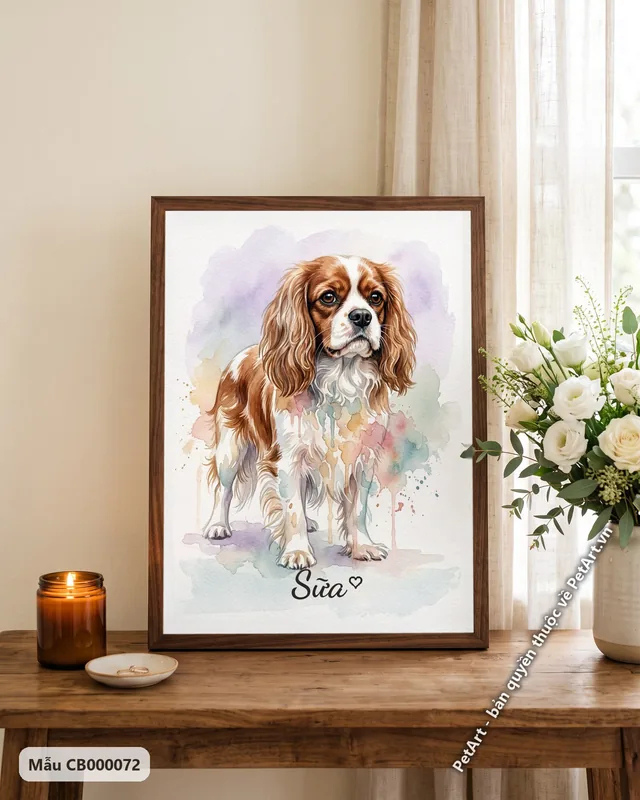 Tranh màu nước nhẹ nhàng · Cavalier