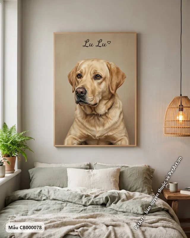 Chó Labrador chân dung chân thực nhìn nghiêng · ảnh thực tế