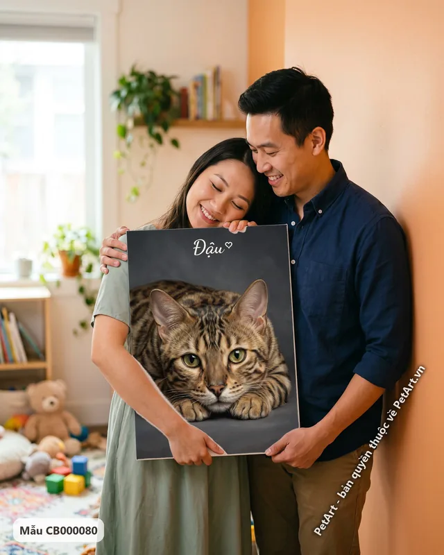 Mèo Bengal chân dung chân thực nằm · góc khác