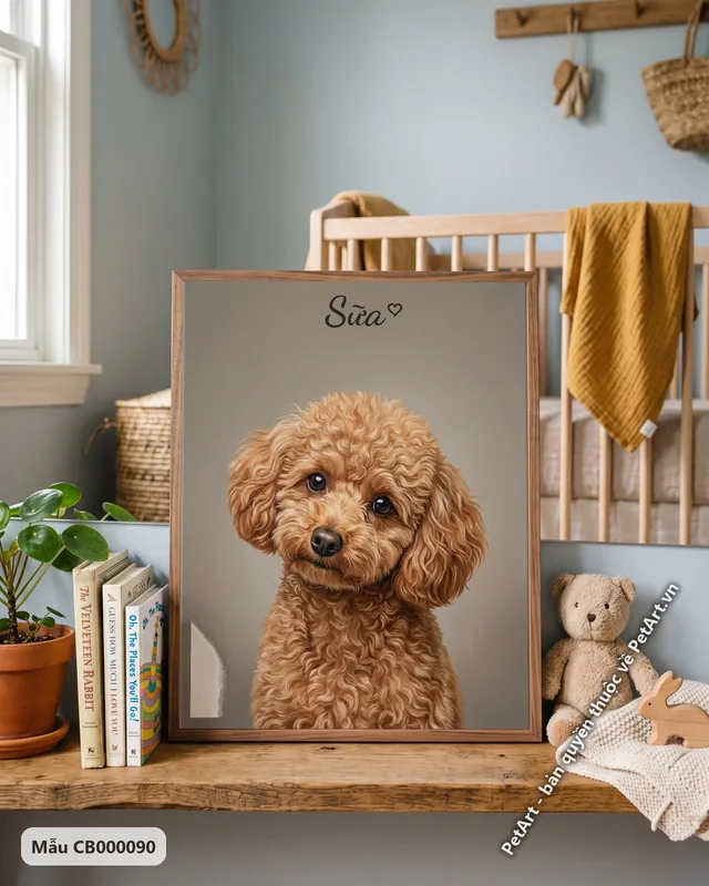 Tranh chân dung chân thực · Poodle