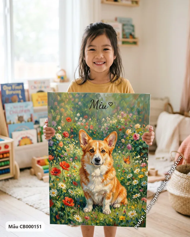 Tranh nghệ thuật ấn tượng · Corgi