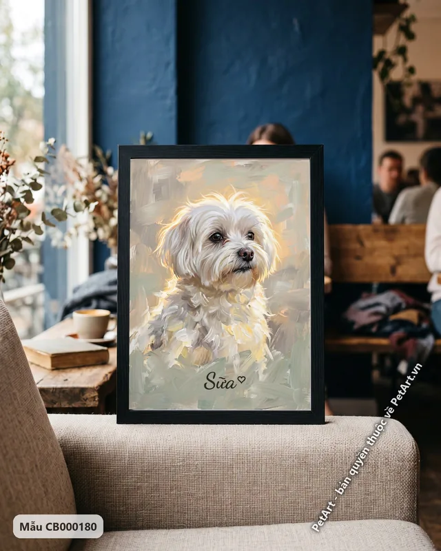 Tranh sơn dầu bán thực · Maltese