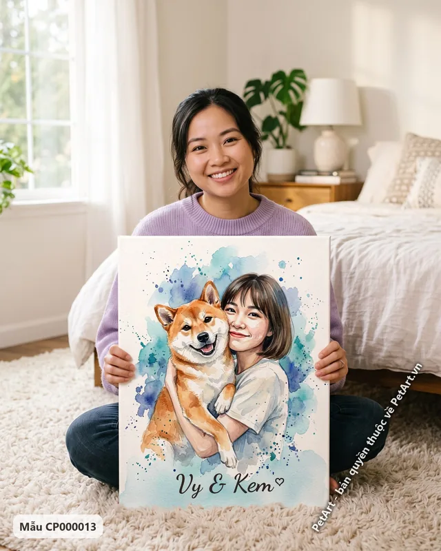 Tranh chủ và thú cưng · Shiba