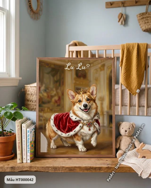 Tranh chó mèo hoàng gia · Corgi