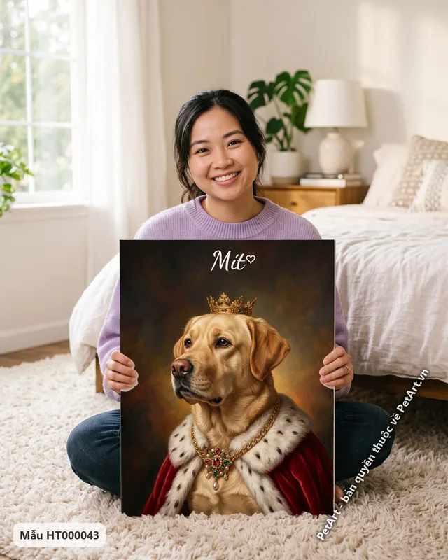 Tranh chó mèo hoàng gia · Labrador