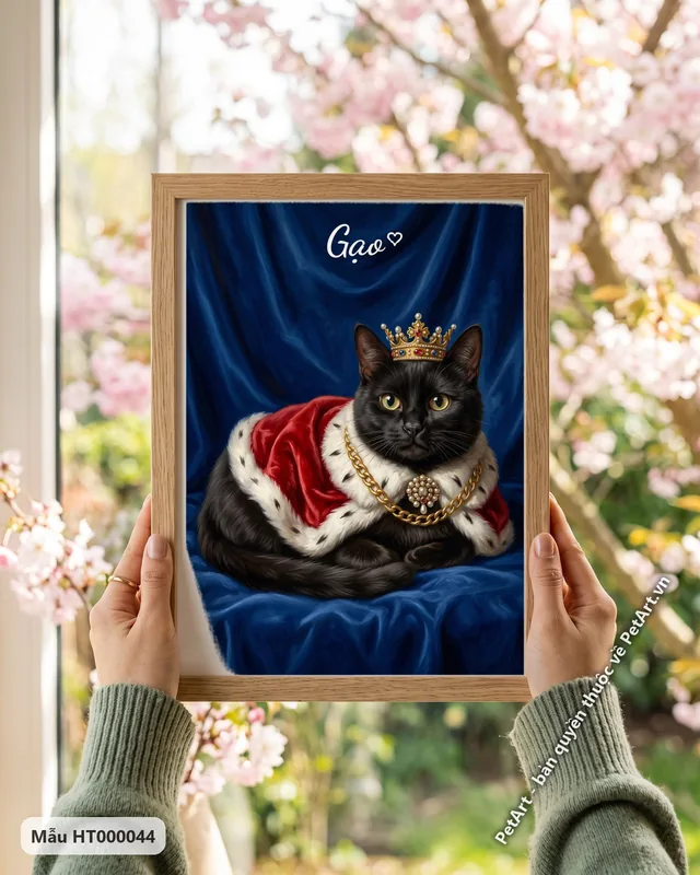 Mèo mun vương giả, tranh hoàng gia · góc khác