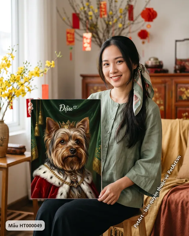 Tranh chó mèo hoàng gia · Yorkshire