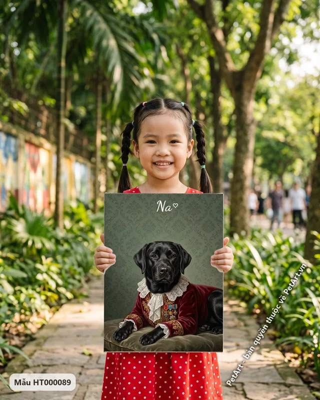 Tranh quý tộc châu Âu · Labrador đen