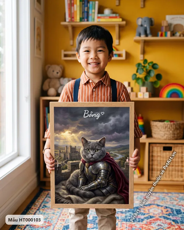 Tranh chiến binh, hiệp sĩ · mèo Anh lông ngắn