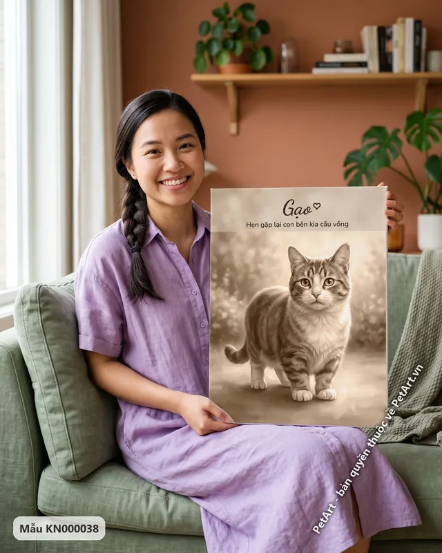Mèo chân ngắn tưởng nhớ tông nâu · ảnh thực tế