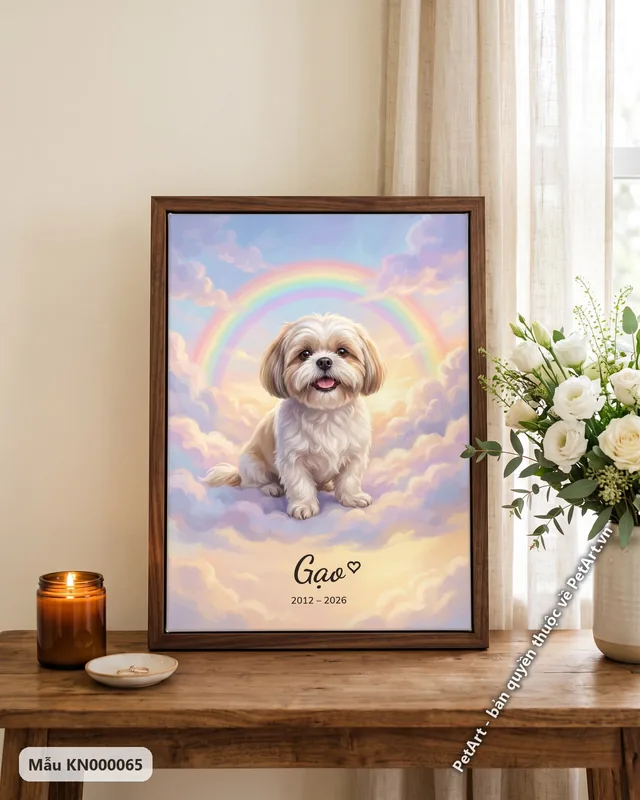 Tranh cầu vồng (Rainbow Bridge) · Shih Tzu
