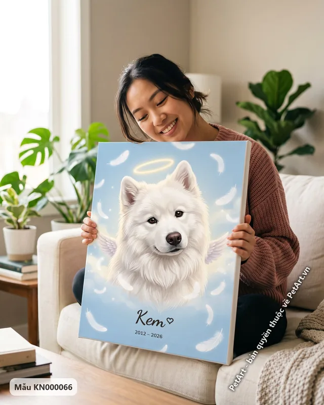 Tranh thiên thần · Samoyed