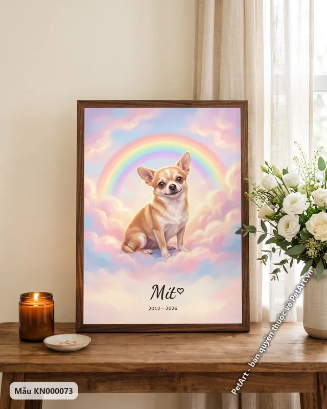 Tranh cầu vồng (Rainbow Bridge) · Chihuahua