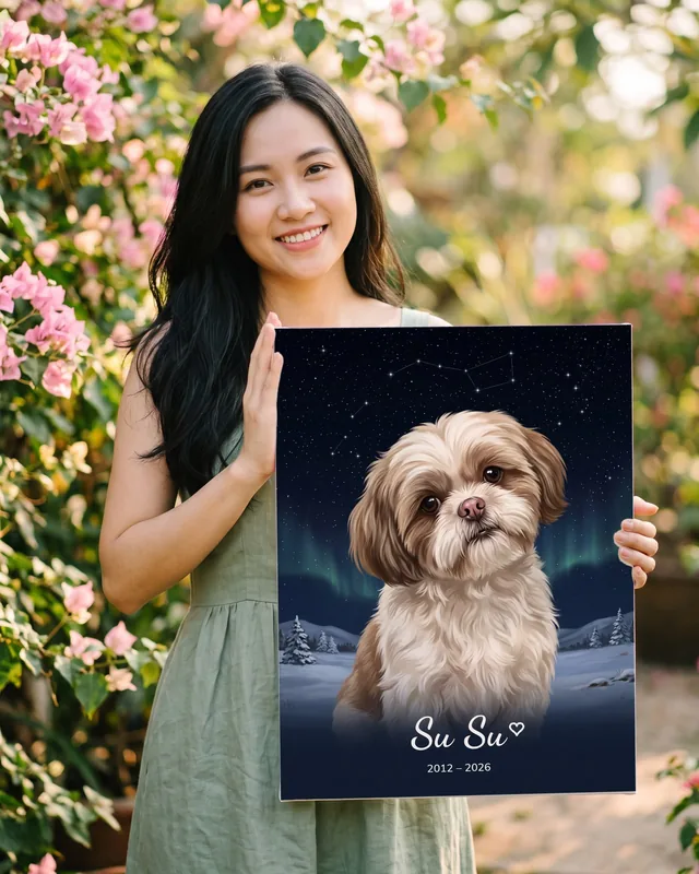 Tranh bầu trời sao kỷ niệm · Shih Tzu