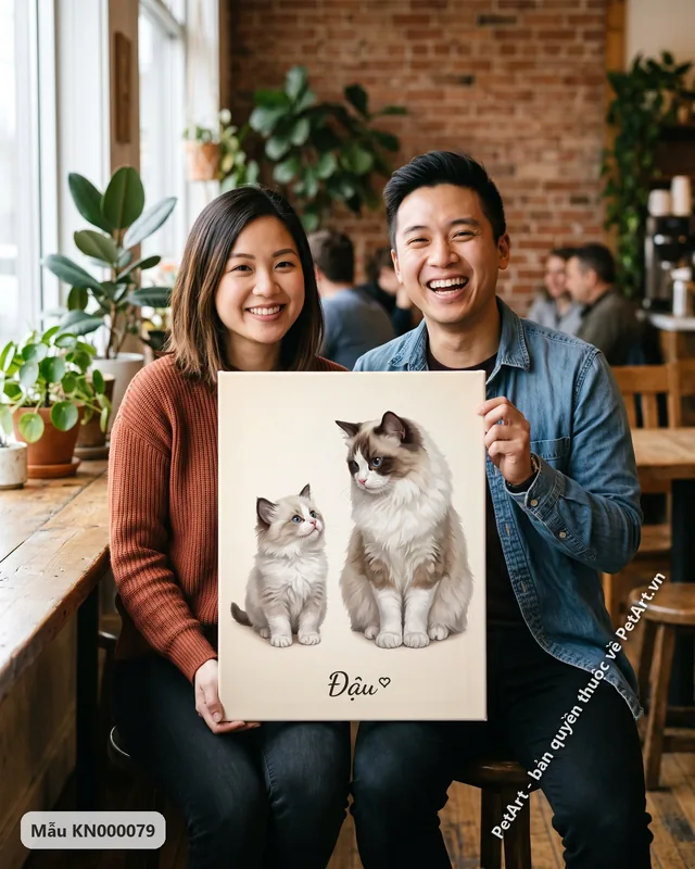 Mèo Ragdoll mẹ con, phong cách hành trình trưởng thành · góc khác