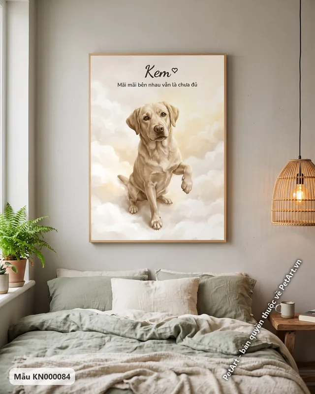 Chó vàng tưởng nhớ trên mây · góc khác