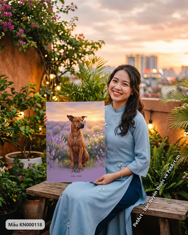 Tranh khu vườn ký ức · chó Phú Quốc