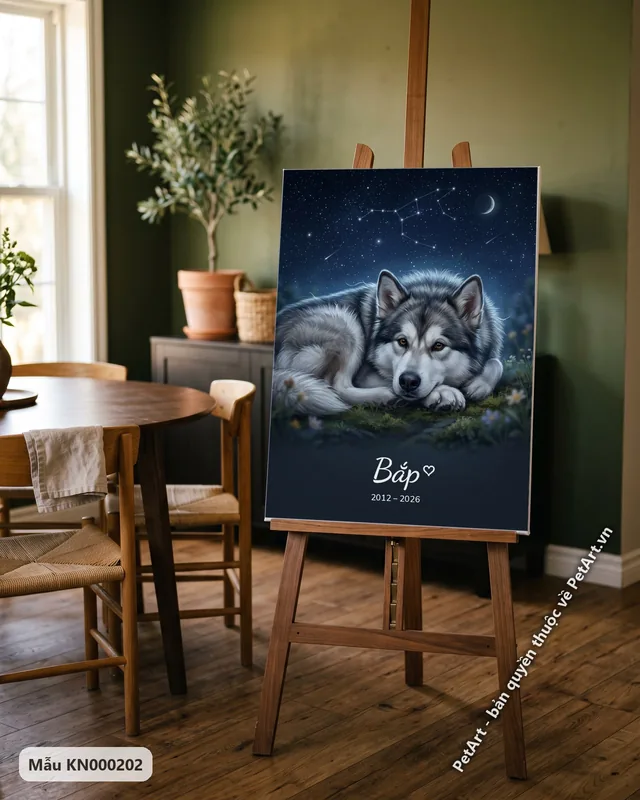 Alaska nằm trên cỏ dưới trời sao kỷ niệm · góc khác