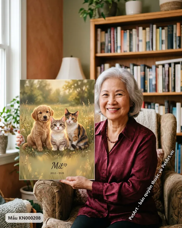 Golden con, mèo vằn, mèo tam thể trên đồng cỏ · ảnh thực tế