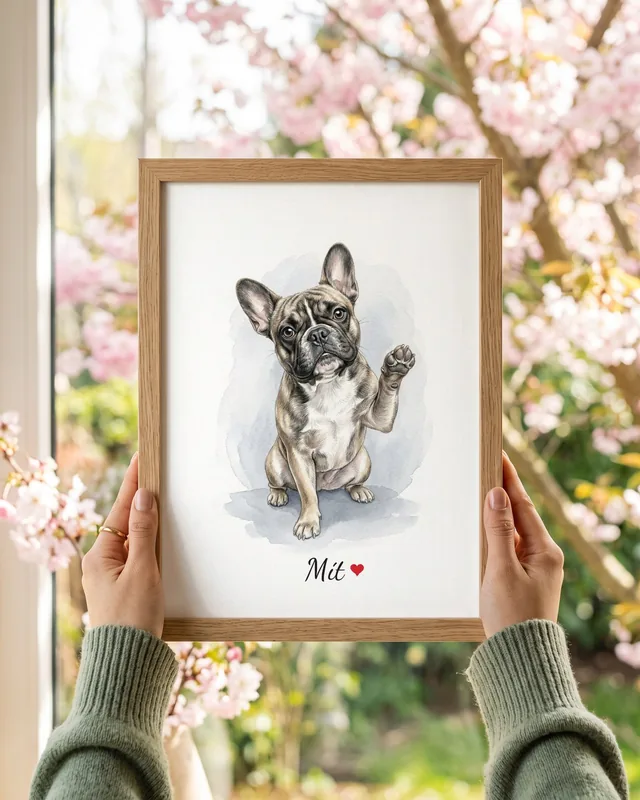 Tranh bé ngồi nền trắng · Bull Pháp