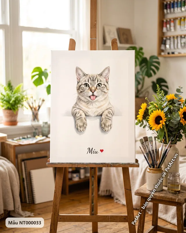 Mèo chân ngắn thò chân, lè lưỡi đáng yêu · ảnh thực tế