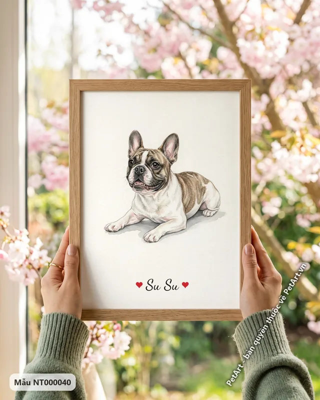 Tranh bé nằm nền trắng · Bull Pháp