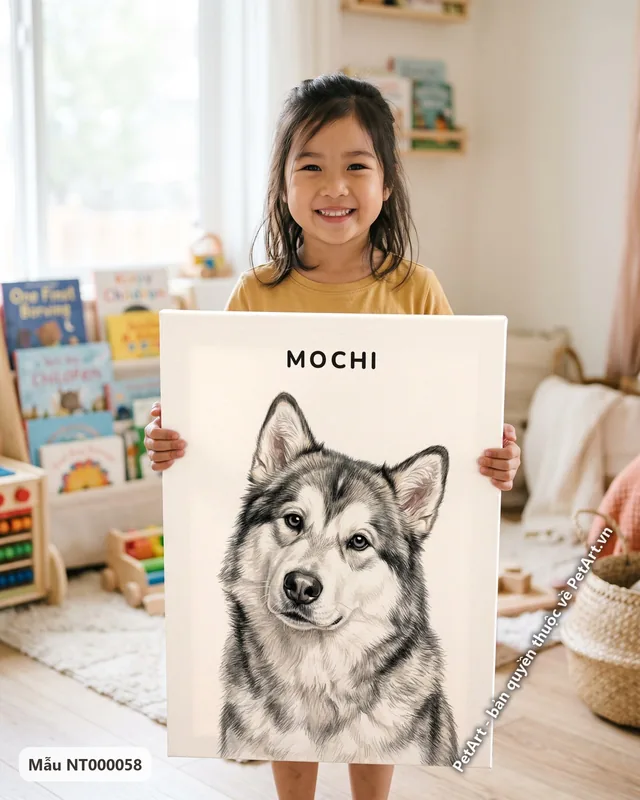 Tranh chân dung tối giản tên trên · Alaska
