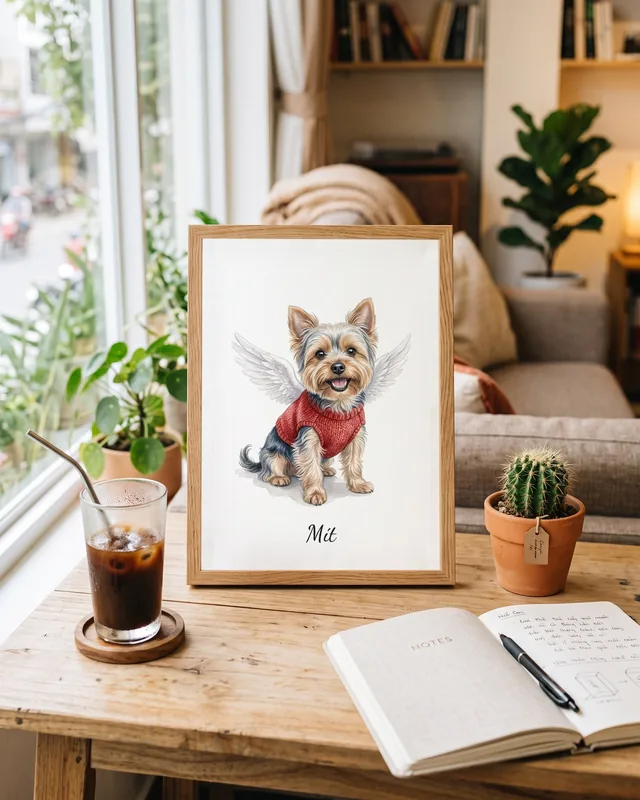 Tranh bé thiên thần cánh trắng · Yorkshire