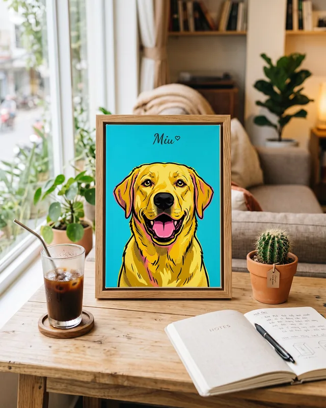 Tranh Pop Art nhiều màu