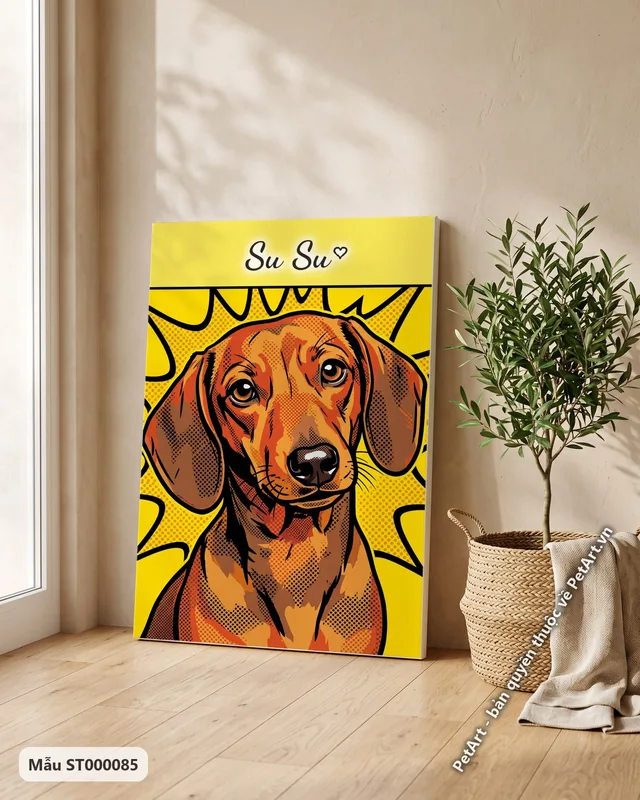 Tranh Pop Art nhiều màu · Lạp xưởng