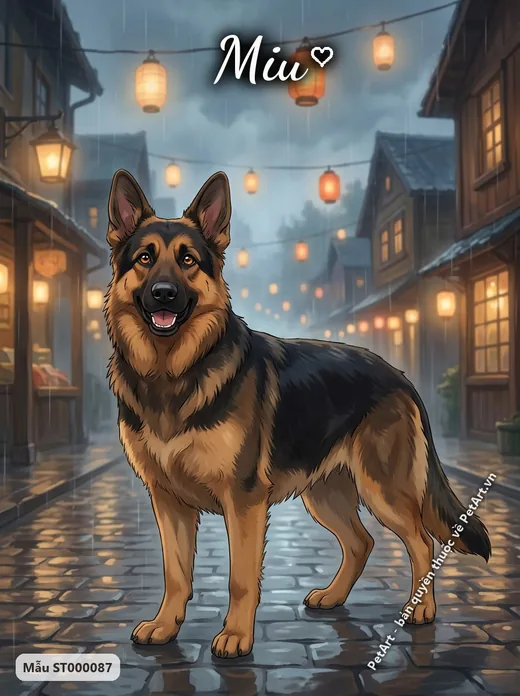 Chó Becgie Anime Nhật Bản · ảnh tranh