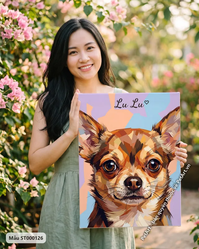 Tranh trừu tượng nghệ thuật · Chihuahua