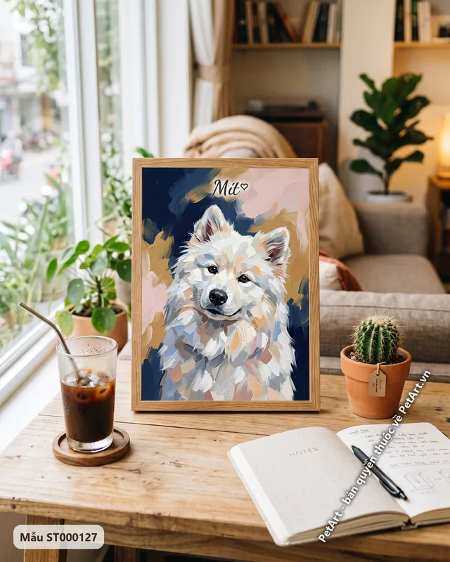 Tranh trừu tượng nghệ thuật · Samoyed