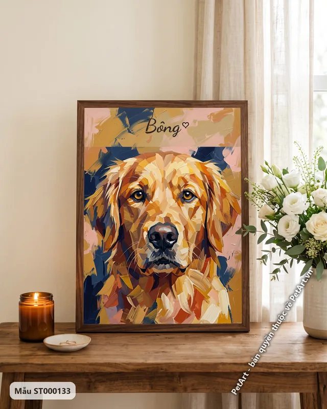 Tranh trừu tượng nghệ thuật · Golden