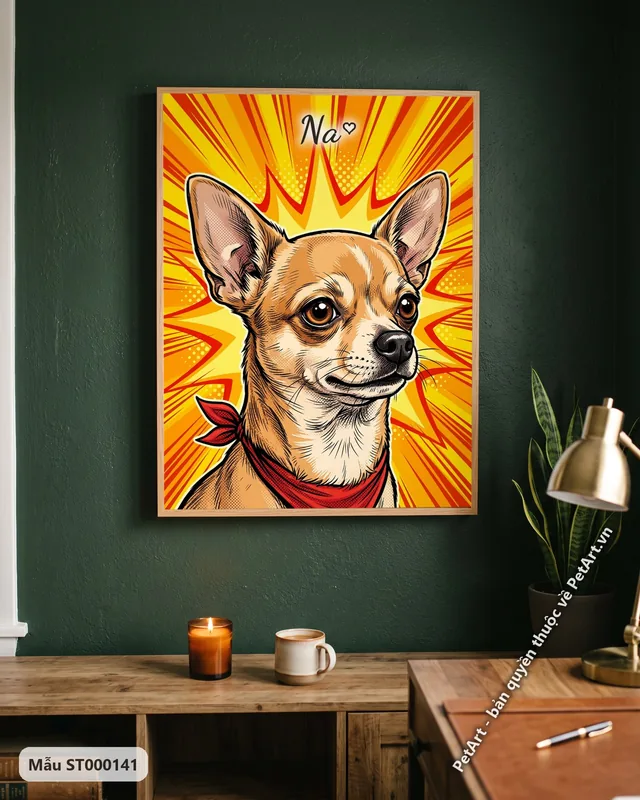 Tranh phong cách truyện tranh · Chihuahua